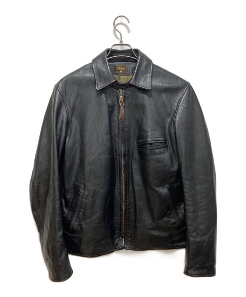 Geruga（ゲルガ）GERUGA (ゲルガ) SPORTS JKT HORSE-HIDE ブラック サイズ:不明の古着・服飾アイテム