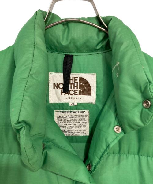 THE NORTH FACE（ザ ノース フェイス）THE NORTH FACE (ザ ノース フェイス) 80’Sダウンベスト グリーン サイズ:XSの古着・服飾アイテム