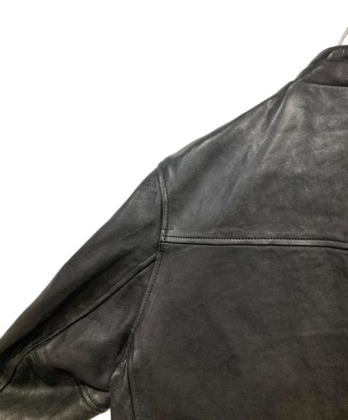 Schott（ショット）Schott (ショット) ダブルブレスト ラム レザーライダースジャケット ブラック サイズ:Ｌの古着・服飾アイテム
