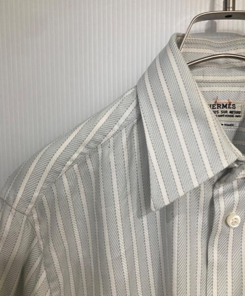 HERMES（エルメス）HERMES (エルメス) ストライプシャツ グレー サイズ:不明の古着・服飾アイテム