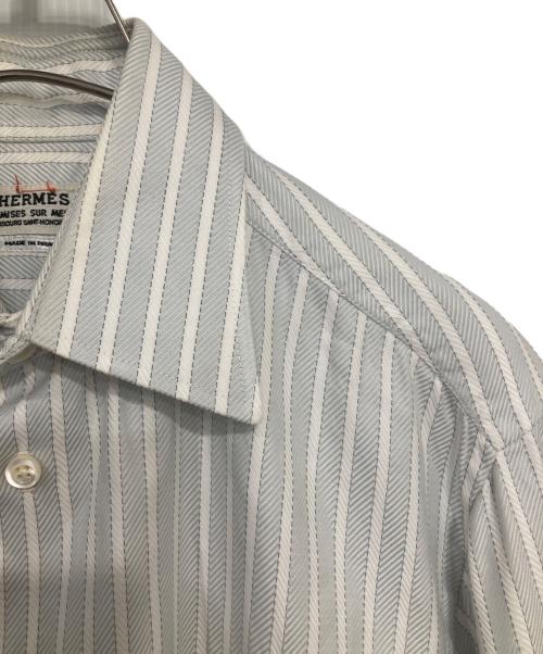 HERMES（エルメス）HERMES (エルメス) ストライプシャツ グレー サイズ:不明の古着・服飾アイテム