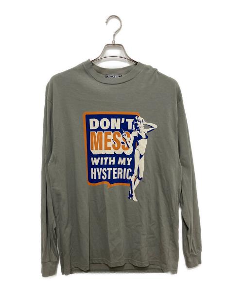 Hysteric Glamour（ヒステリックグラマー）Hysteric Glamour (ヒステリックグラマー) DON’T MESS Tシャツ グリーン サイズ:XLの古着・服飾アイテム