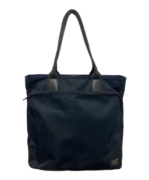 PORTER（ポーター）PORTER (ポーター) タイムトートバッグ ネイビーの古着・服飾アイテム