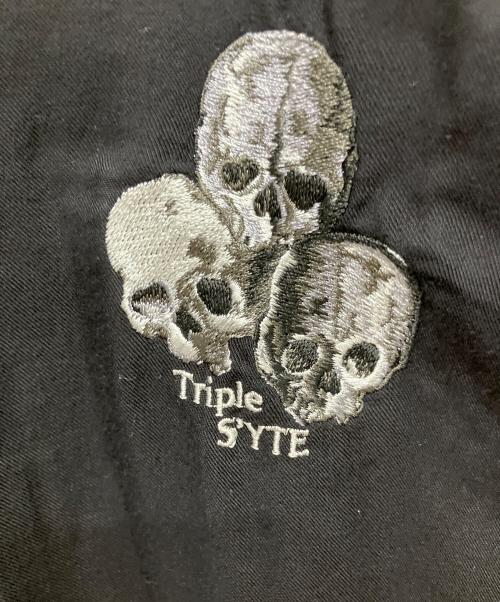 s'yte（サイト）s'yte (サイト) スカル刺繍オープンカラーシャツ ブラック サイズ:3の古着・服飾アイテム
