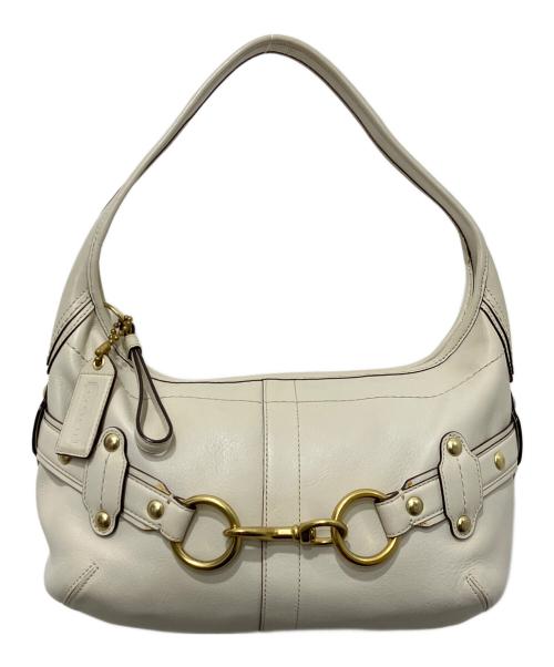 COACH（コーチ）COACH (コーチ) ハーフムーンワンショルダーバッグ オフホワイトの古着・服飾アイテム