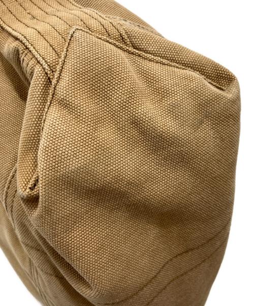 POLO RALPH LAUREN（ポロ・ラルフローレン）POLO RALPH LAUREN (ポロ・ラルフローレン) USED加工ステンシルキャンバストートバッグ ブラウンの古着・服飾アイテム