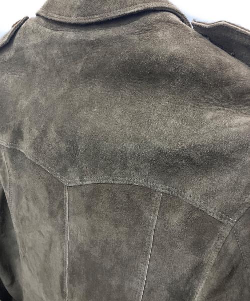 MaxMara（マックスマーラ）MaxMara (マックスマーラ) スウェードトレンチコート カーキ サイズ:40の古着・服飾アイテム