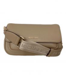 MICHAEL KORS（マイケルコース）の古着「Jet Set Travel Small Pebbled Leather Crossbody Bag With Pouch」｜ベージュ