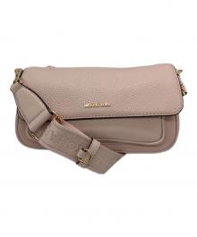 MICHAEL KORS（マイケルコース）の古着「Jet Set Travel Small Pebbled Leather Crossbody Bag With Pouch」｜ライトピンク
