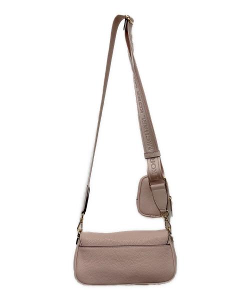 MICHAEL KORS（マイケルコース）MICHAEL KORS (マイケルコース) Jet Set Travel Small Pebbled Leather Crossbody Bag With Pouch ライトピンクの古着・服飾アイテム