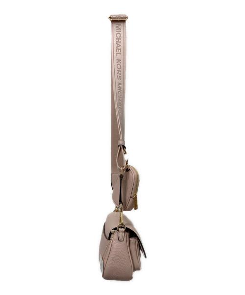 MICHAEL KORS（マイケルコース）MICHAEL KORS (マイケルコース) Jet Set Travel Small Pebbled Leather Crossbody Bag With Pouch ライトピンクの古着・服飾アイテム