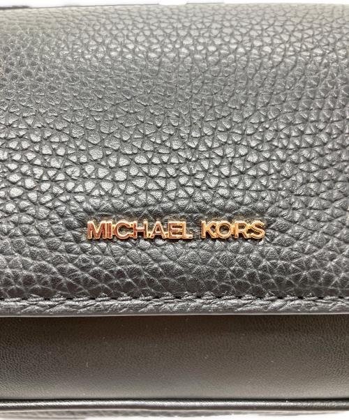 MICHAEL KORS（マイケルコース）MICHAEL KORS (マイケルコース) Jet Set Travel Small Pebbled Leather Crossbody Bag With Pouch ブラックの古着・服飾アイテム