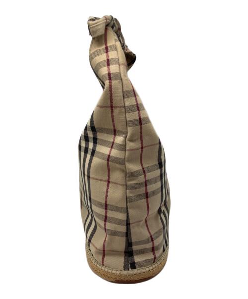 BURBERRY（バーバリー）BURBERRY (バーバリー) ノバチェックバケツ型トートバッグ ベージュの古着・服飾アイテム