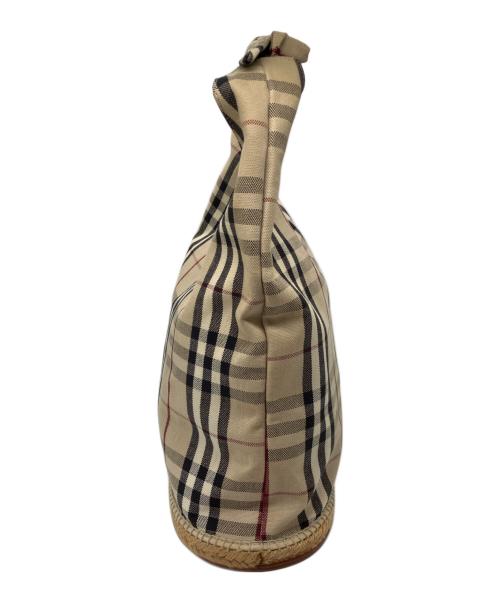 BURBERRY（バーバリー）BURBERRY (バーバリー) ノバチェックバケツ型トートバッグ ベージュの古着・服飾アイテム