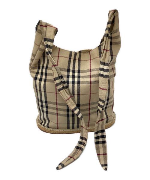 BURBERRY（バーバリー）BURBERRY (バーバリー) ノバチェックバケツ型トートバッグ ベージュの古着・服飾アイテム