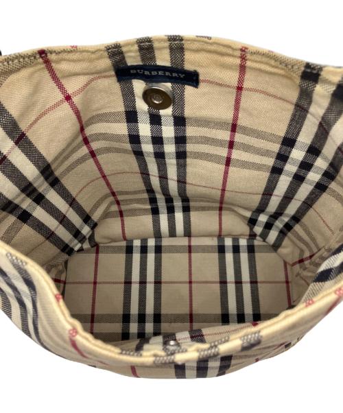 BURBERRY（バーバリー）BURBERRY (バーバリー) ノバチェックバケツ型トートバッグ ベージュの古着・服飾アイテム