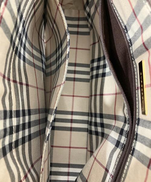 BURBERRY（バーバリー）BURBERRY (バーバリー) ワンショルダーレザーバッグ ブラウンの古着・服飾アイテム