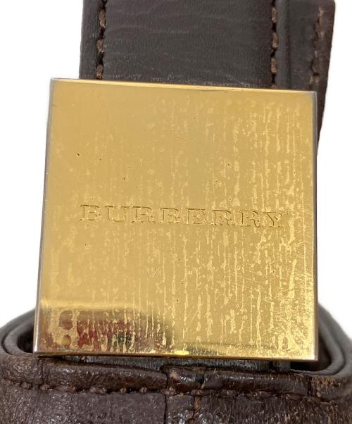 BURBERRY（バーバリー）BURBERRY (バーバリー) ワンショルダーレザーバッグ ブラウンの古着・服飾アイテム