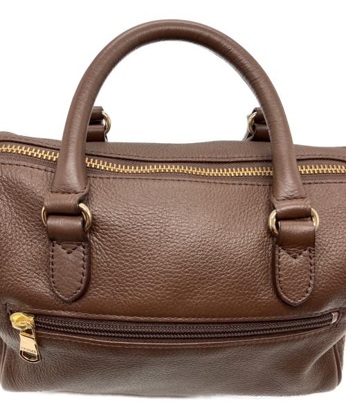 russet（ラシット）russet (ラシット) レザー2WAYミニボストンバッグ ブラウンの古着・服飾アイテム