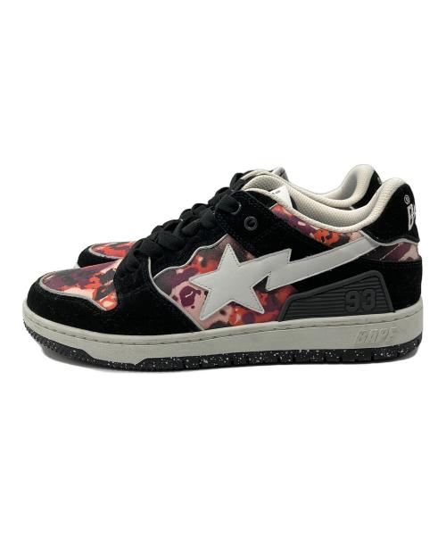 BAPESTA（ベイプスタ）BAPESTA (ベイプスタ) ローカットスニーカー ブラック×ピンク サイズ:27の古着・服飾アイテム