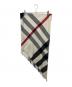 中古・古着 BURBERRY LONDON (バーバリーロンドン) カシミヤメガチェックストール ホワイト×ブラック サイズ:167×85cm：20000円