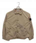 STONE ISLANDストーンアイランド）の古着「Logo Patch Buttoned Jacket」｜ベージュ