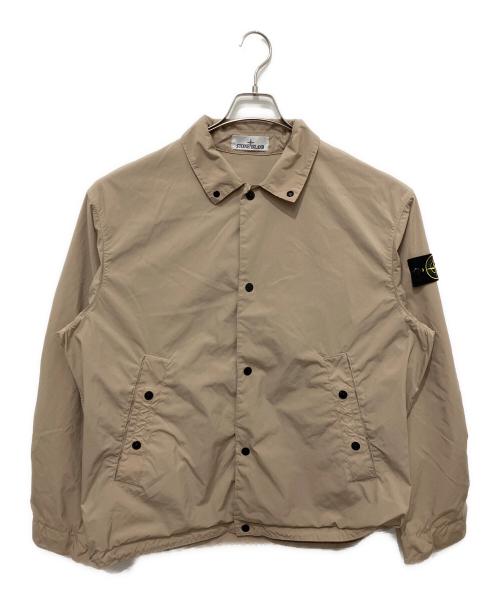 STONE ISLAND（ストーンアイランド）STONE ISLAND (ストーンアイランド) Logo Patch Buttoned Jacket ベージュ サイズ:Lの古着・服飾アイテム