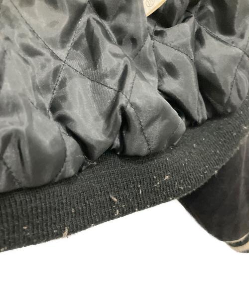 SECOND DOCUMENT（セカンド ドキュメント）SECOND DOCUMENT (セカンド ドキュメント) 別珍スカジャン ブラック サイズ:Fの古着・服飾アイテム