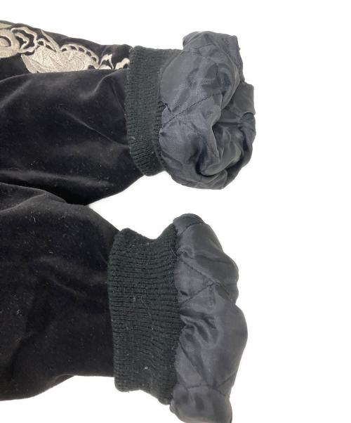 SECOND DOCUMENT（セカンド ドキュメント）SECOND DOCUMENT (セカンド ドキュメント) 別珍スカジャン ブラック サイズ:Fの古着・服飾アイテム
