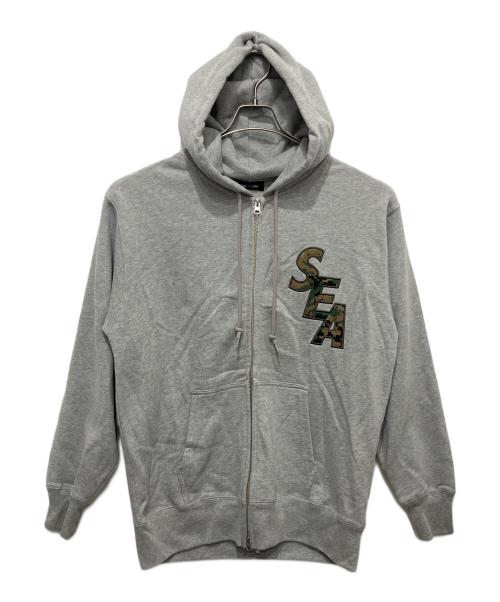 WIND AND SEA（ウィンダンシー）WIND AND SEA (ウィンダンシー) デジカモロゴジップパーカー グレー サイズ:Lの古着・服飾アイテム
