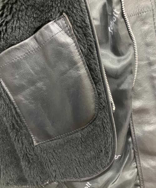 Schott（ショット）Schott (ショット) ライナー付レザージャケット ブラック サイズ:32の古着・服飾アイテム