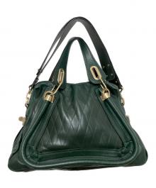 Chloe（クロエ）の古着「パラティ 2WAYショルダーバッグ」｜グリーン