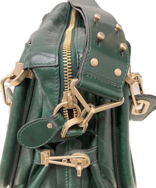 Chloe（クロエ）Chloe (クロエ) パラティ 2WAYショルダーバッグ グリーンの古着・服飾アイテム