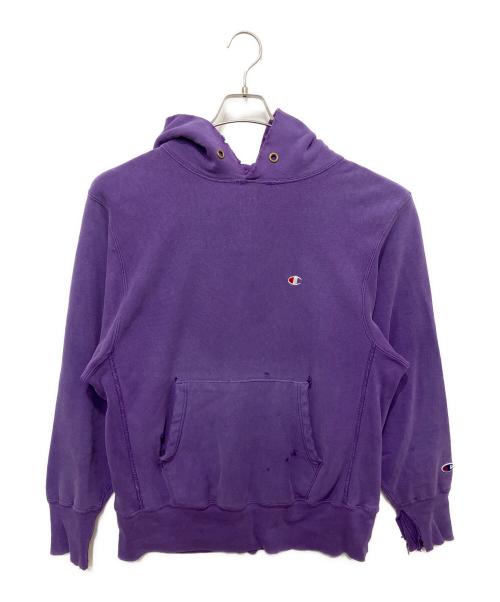 Champion REVERSE WEAVE（チャンピオン リバース ウィーブ）Champion REVERSE WEAVE (チャンピオン リバース ウィーブ) プルオーバーパーカー パープル サイズ:SIZE Lの古着・服飾アイテム