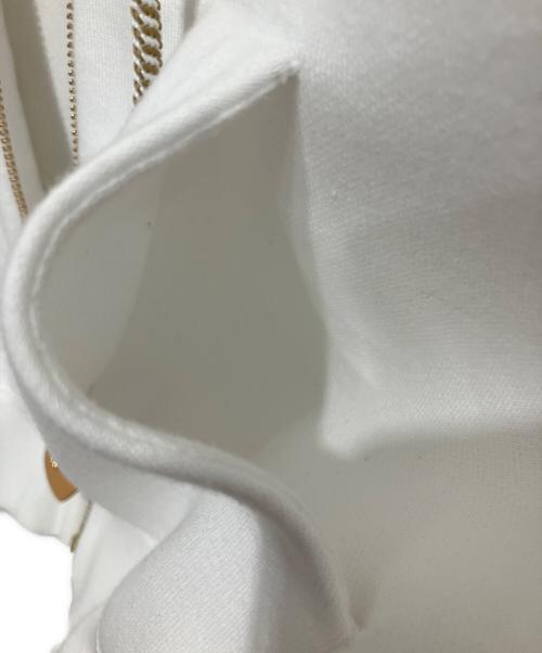 LOUIS VUITTON（ルイ ヴィトン）LOUIS VUITTON (ルイ ヴィトン) カラーブロックジップアップフーディ ベージュ×ホワイト サイズ:XSの古着・服飾アイテム