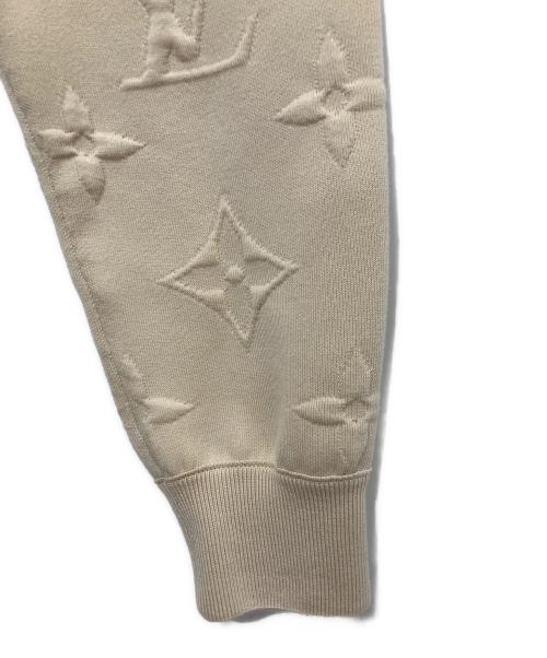 LOUIS VUITTON（ルイ ヴィトン）LOUIS VUITTON (ルイ ヴィトン) カラーブロックジップアップフーディ ベージュ×ホワイト サイズ:XSの古着・服飾アイテム