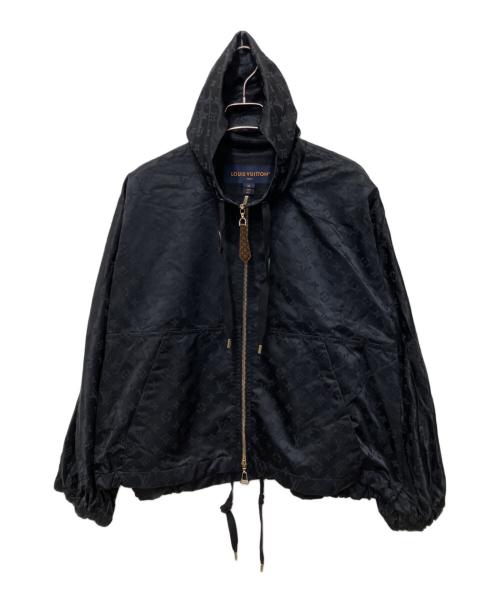 LOUIS VUITTON（ルイ ヴィトン）LOUIS VUITTON (ルイ ヴィトン) シャイニーモノグラムショートパーカー ブラック サイズ:34の古着・服飾アイテム