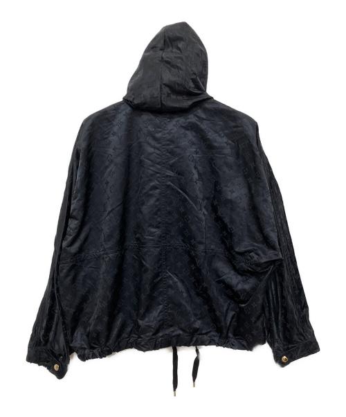 LOUIS VUITTON（ルイ ヴィトン）LOUIS VUITTON (ルイ ヴィトン) シャイニーモノグラムショートパーカー ブラック サイズ:34の古着・服飾アイテム