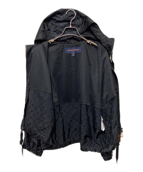 LOUIS VUITTON（ルイ ヴィトン）LOUIS VUITTON (ルイ ヴィトン) シャイニーモノグラムショートパーカー ブラック サイズ:34の古着・服飾アイテム