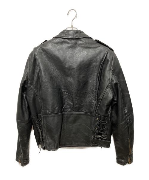 BROOKS（ブルックス）BROOKS (ブルックス) ダブルライダースジャケット ブラック サイズ:42の古着・服飾アイテム