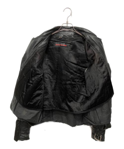 BROOKS（ブルックス）BROOKS (ブルックス) ダブルライダースジャケット ブラック サイズ:42の古着・服飾アイテム