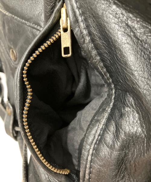 BROOKS（ブルックス）BROOKS (ブルックス) ダブルライダースジャケット ブラック サイズ:42の古着・服飾アイテム