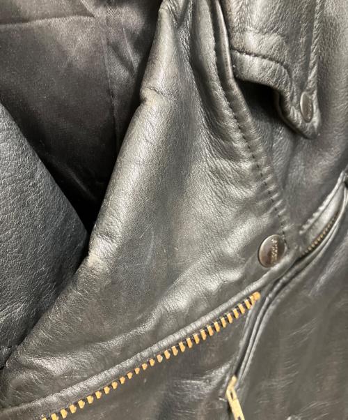 BROOKS（ブルックス）BROOKS (ブルックス) ダブルライダースジャケット ブラック サイズ:42の古着・服飾アイテム