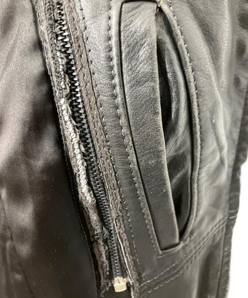 BROOKS（ブルックス）BROOKS (ブルックス) ダブルライダースジャケット ブラック サイズ:42の古着・服飾アイテム