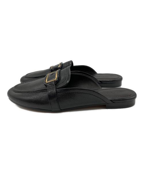 TORY BURCH（トリーバーチ）TORY BURCH (トリーバーチ) ジョージアバックレスローファー ブラック サイズ:SIZE7の古着・服飾アイテム