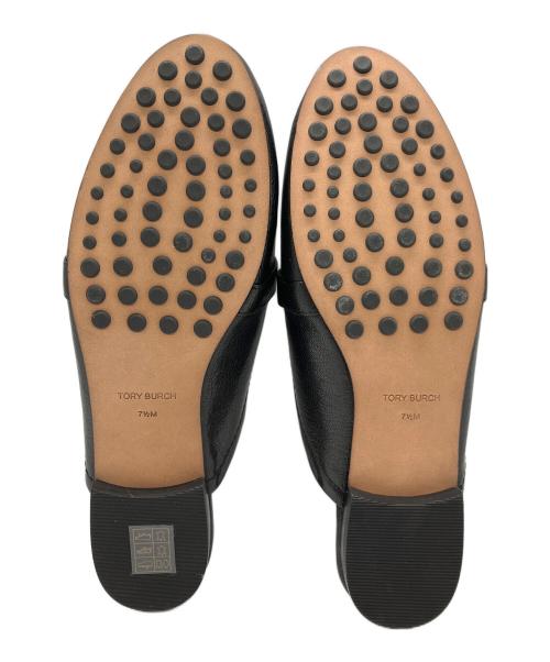 TORY BURCH（トリーバーチ）TORY BURCH (トリーバーチ) ジョージアバックレスローファー ブラック サイズ:SIZE7の古着・服飾アイテム