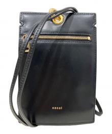 sacai（サカイ）の古着「レザーモバイルポーチ」｜ブラック