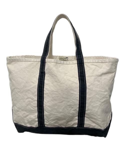 L.L.Bean（エルエルビーン）L.L.Bean (エルエルビーン) REMI RELIEF (レミレリーフ) 別注加工トートバッグ アイボリーの古着・服飾アイテム