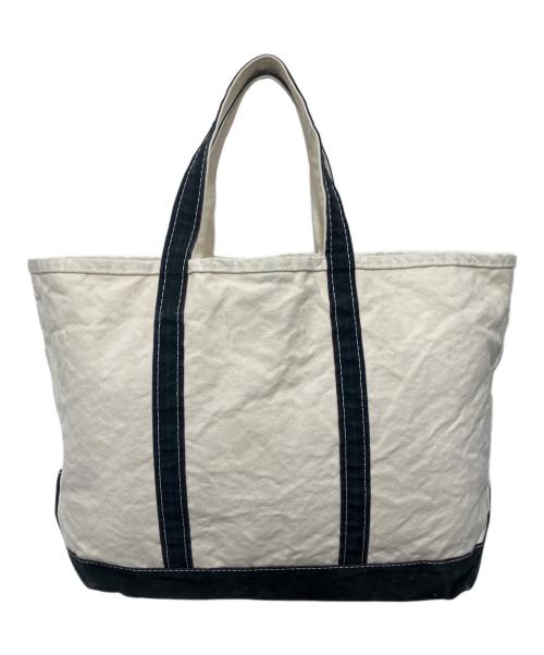 L.L.Bean（エルエルビーン）L.L.Bean (エルエルビーン) REMI RELIEF (レミレリーフ) 別注加工トートバッグ アイボリーの古着・服飾アイテム