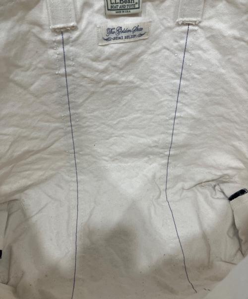 L.L.Bean（エルエルビーン）L.L.Bean (エルエルビーン) REMI RELIEF (レミレリーフ) 別注加工トートバッグ アイボリーの古着・服飾アイテム